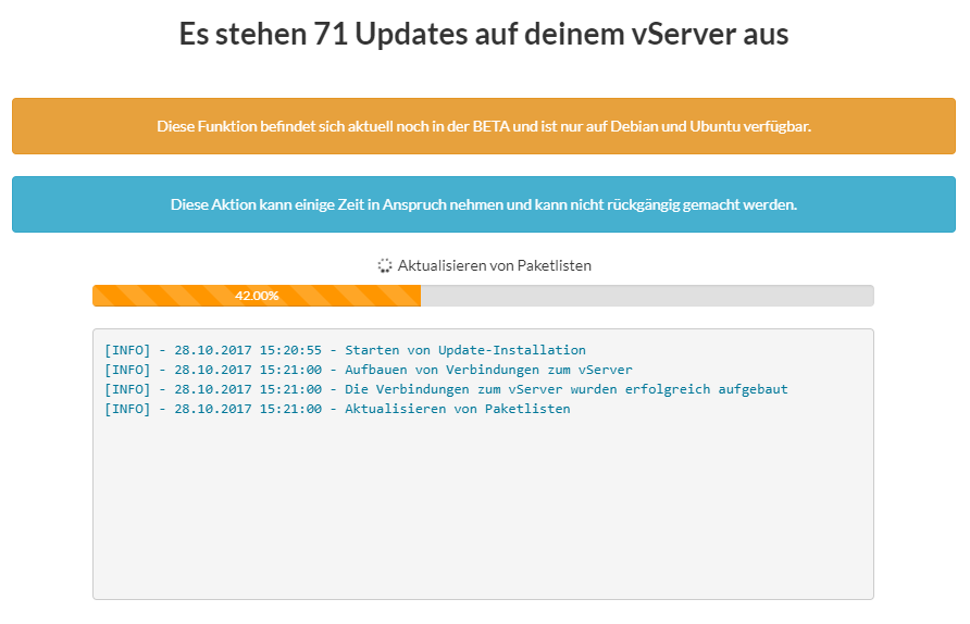 KVM Windows Server Webinterface Screenshot 15